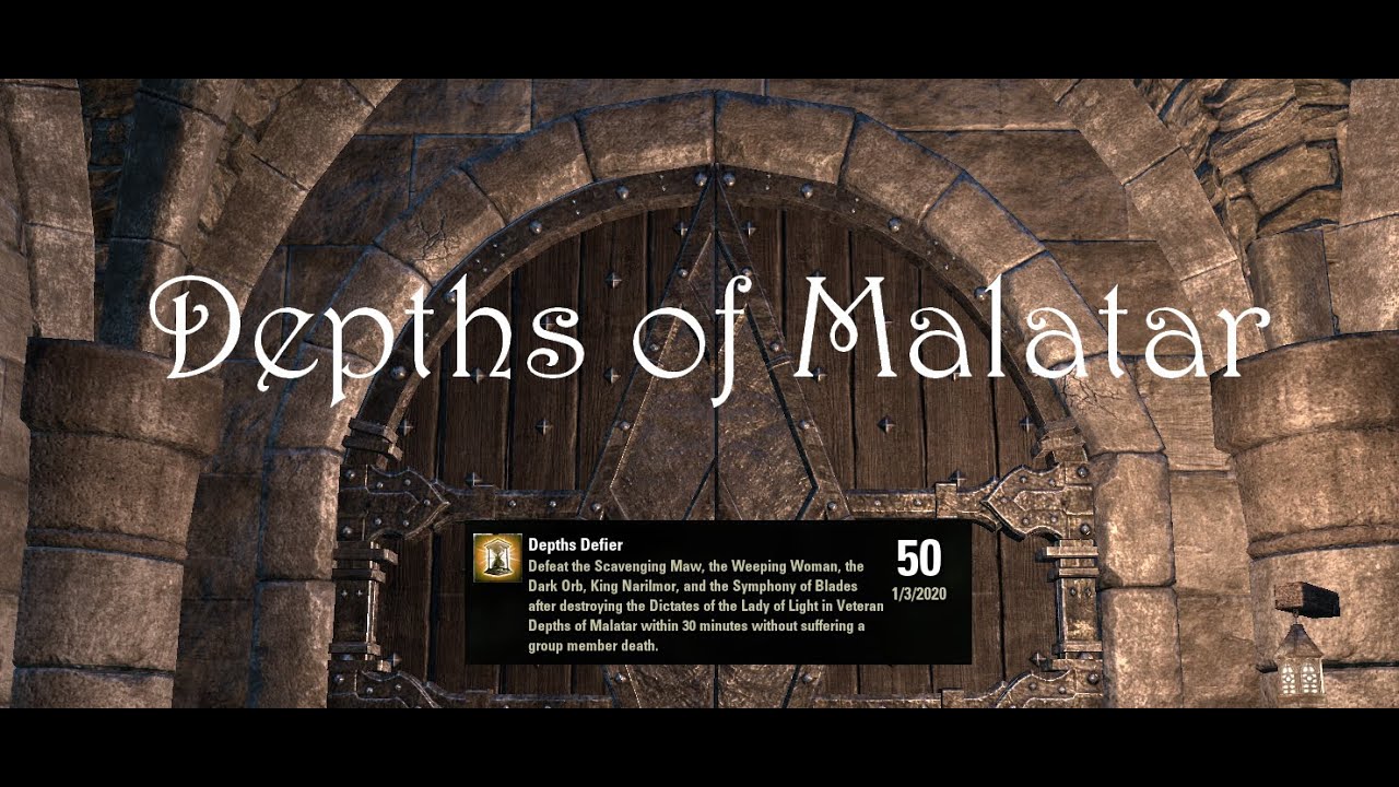 (ESO) Depths of Malatar (Speedrun, No Death, HM) (Depths Defiler)
