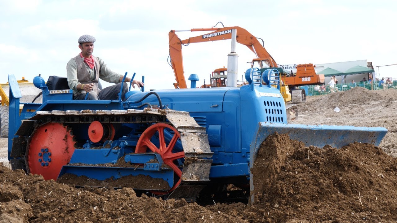 Classic Fordson County bulldozer  working