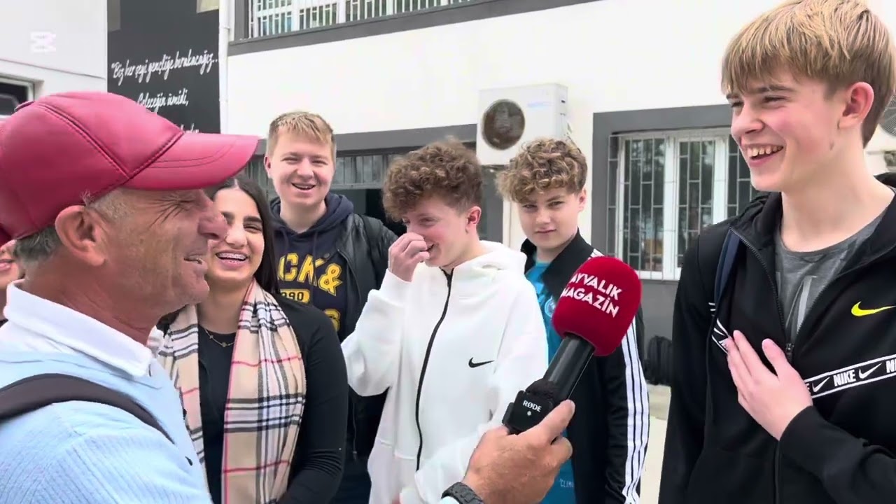 Erasmus Kapsamında Almanya’dan gelen öğrenciler ile Ayvalık Atatürk Lisesi öğrencileri 