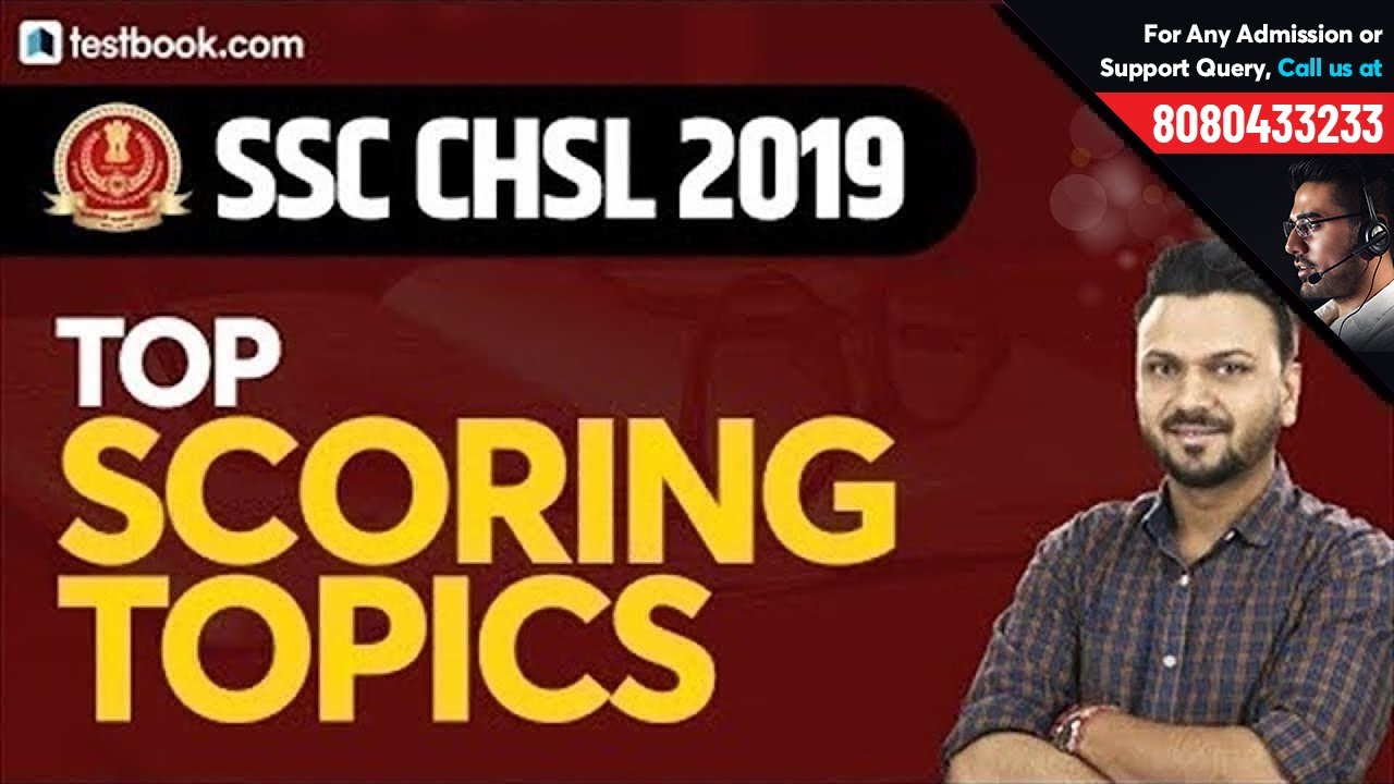Most Important Topics for SSC CHSL 2019 | Last Minute Tips & Strategy by Vineet Sir