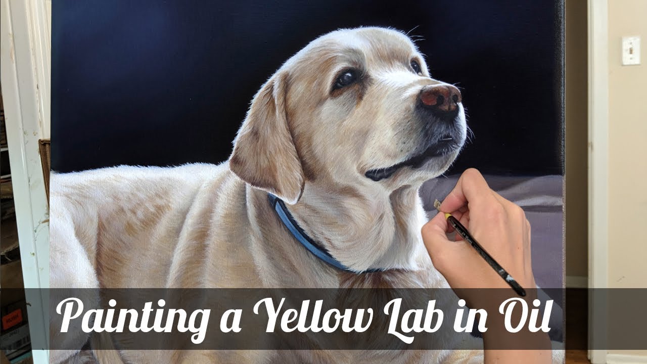 Painting a Lab in Oil- (Lizzie)