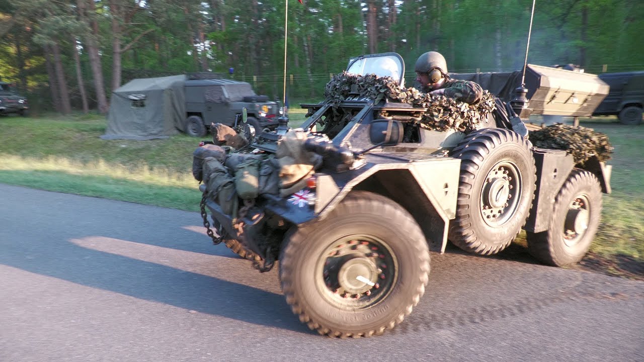 Scout Car Daimler Ferret Mk1 Panzerspähwagen British Army of the Rhine 33BA24 on its 70th Birthday