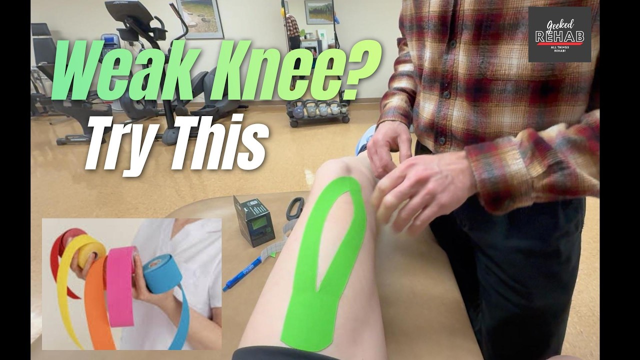 Unlock Your VMO FAST 🔥 KT Taping for Knee Pain & Stability #kneepain #painrelief #kttape #fyp