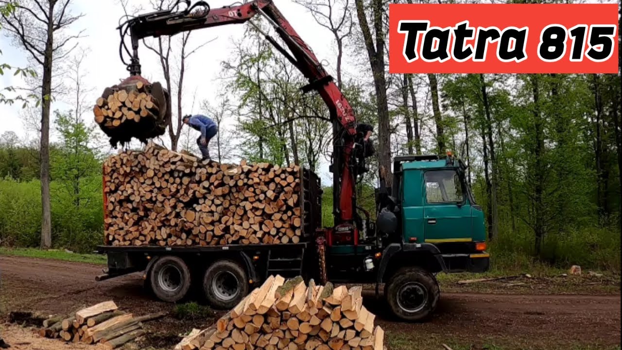 Tatra 815 Nakladanie a odvoz palivového dreva @AmlesOrvexLT100