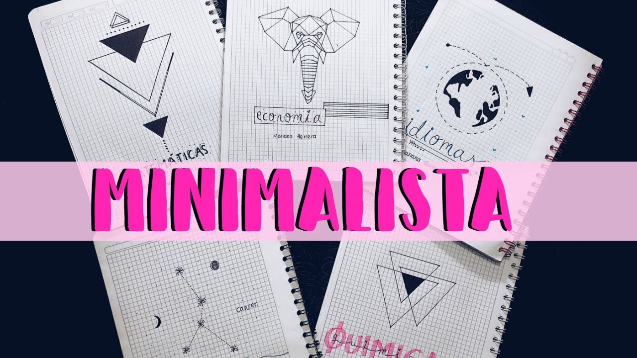 Marca tus cuadernos estilo minimalista♡ | Mariana Herrera