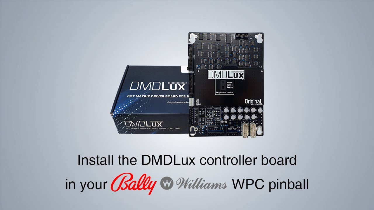 How to install a DMDLux controller board in a Bally Williams WPC pinball machine