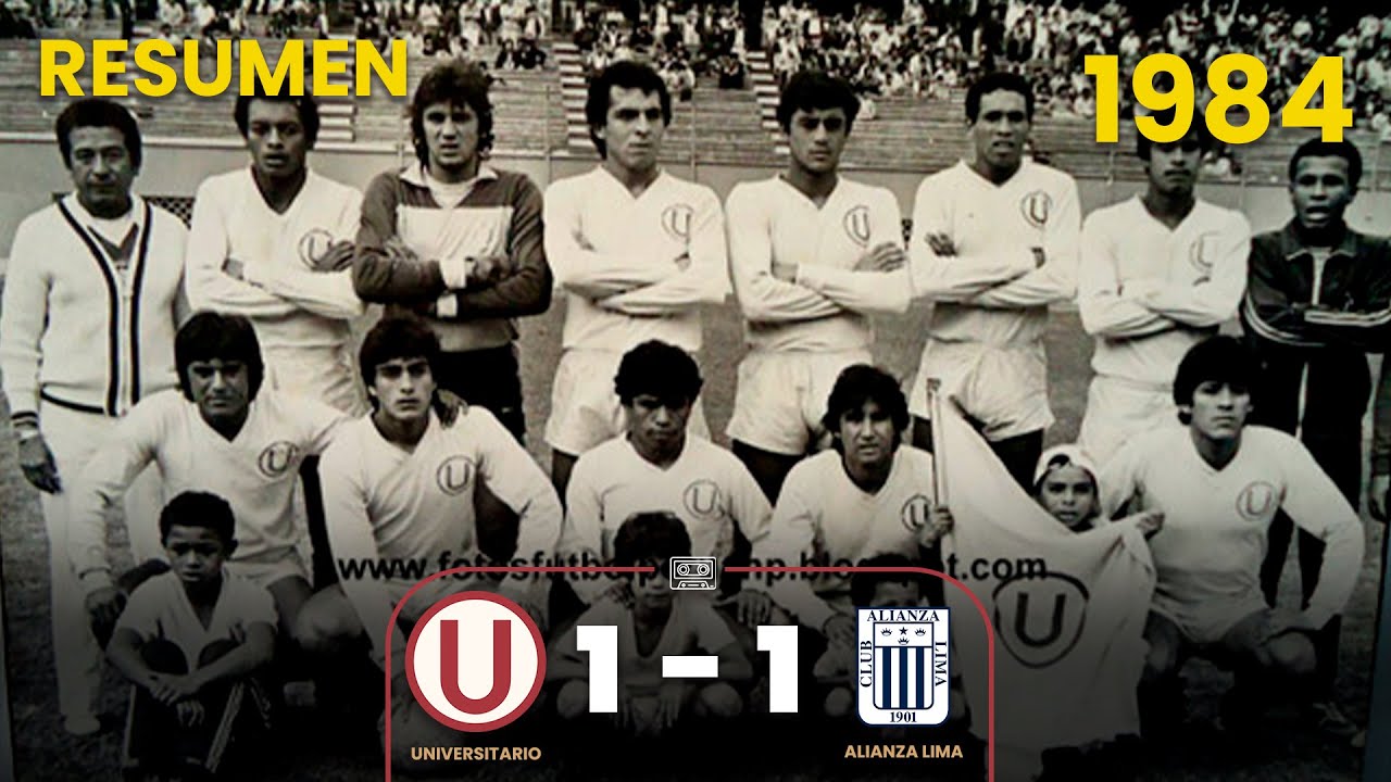Universitario 1-1 Alianza Lima | Año 1984 | Resumen | Goles de Jaime Drago y Eugenio La Rosa⚽🎞