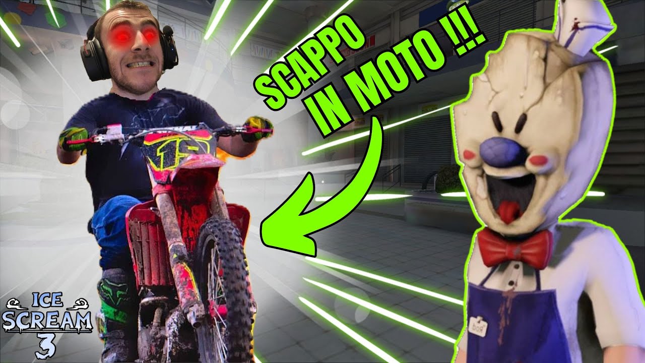 SCAPPO IN MOTO DAL GELATAIO | ICE SCREAM 3 GAMEPLAY ITA |