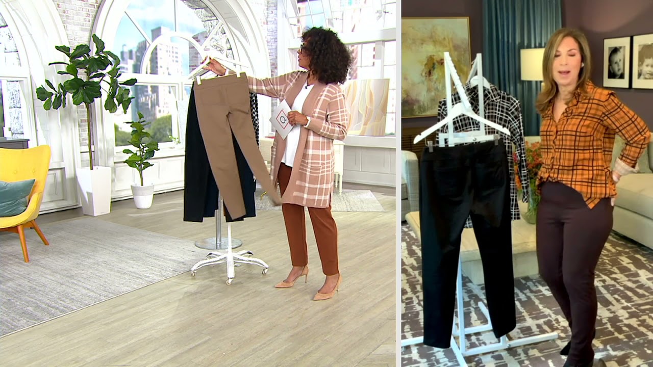 Susan Graver Weekend Premium Stretch Slim Leg Pull-On Pants on QVC