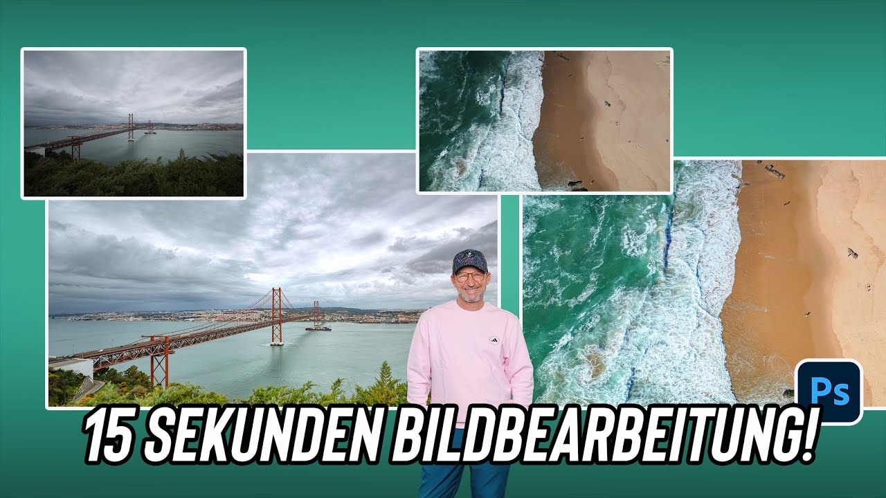 Landschaftsbilder in 15 Sekunden bearbeiten. Photoshop.