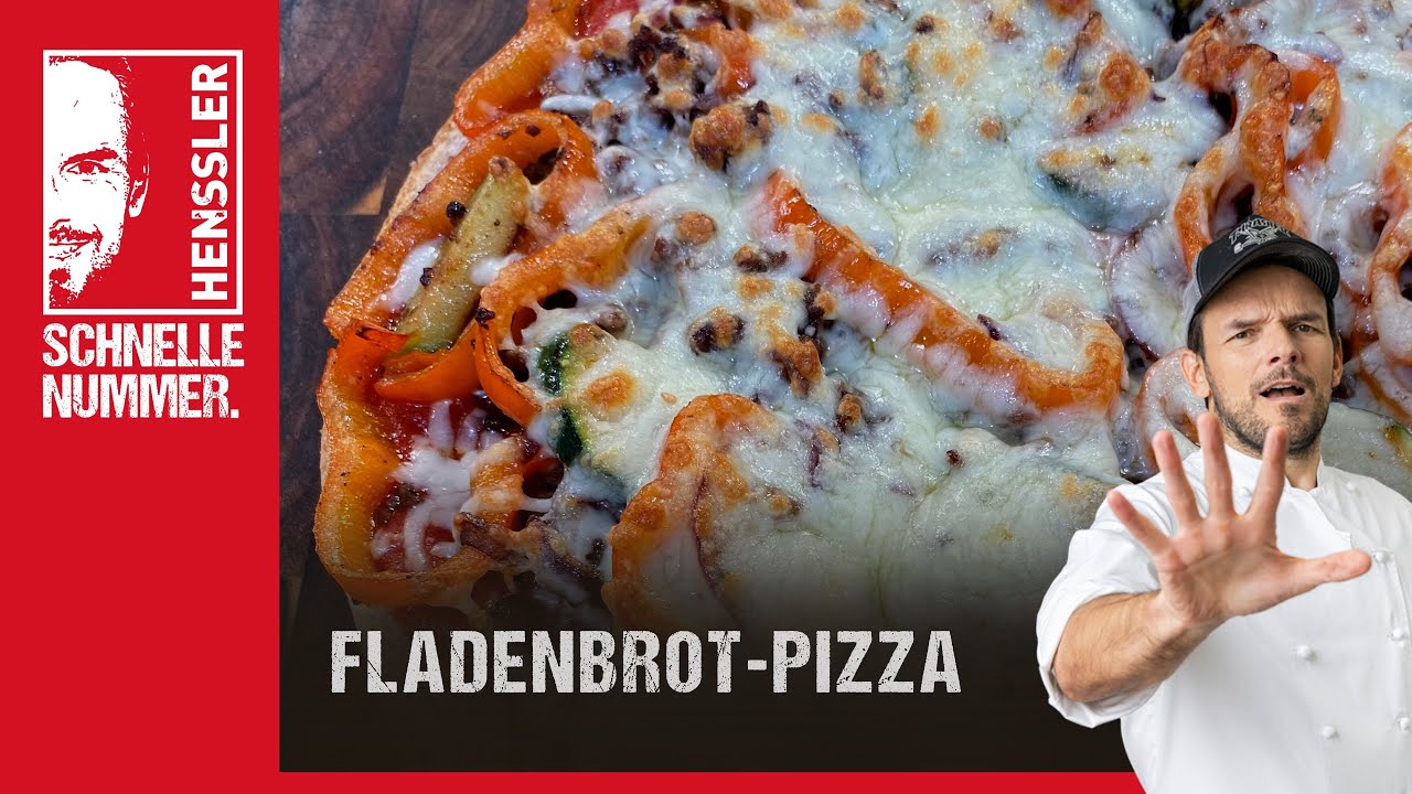 Schnelles Fladenbrot-Pizza Rezept von Steffen Henssler | Günstige Rezepte