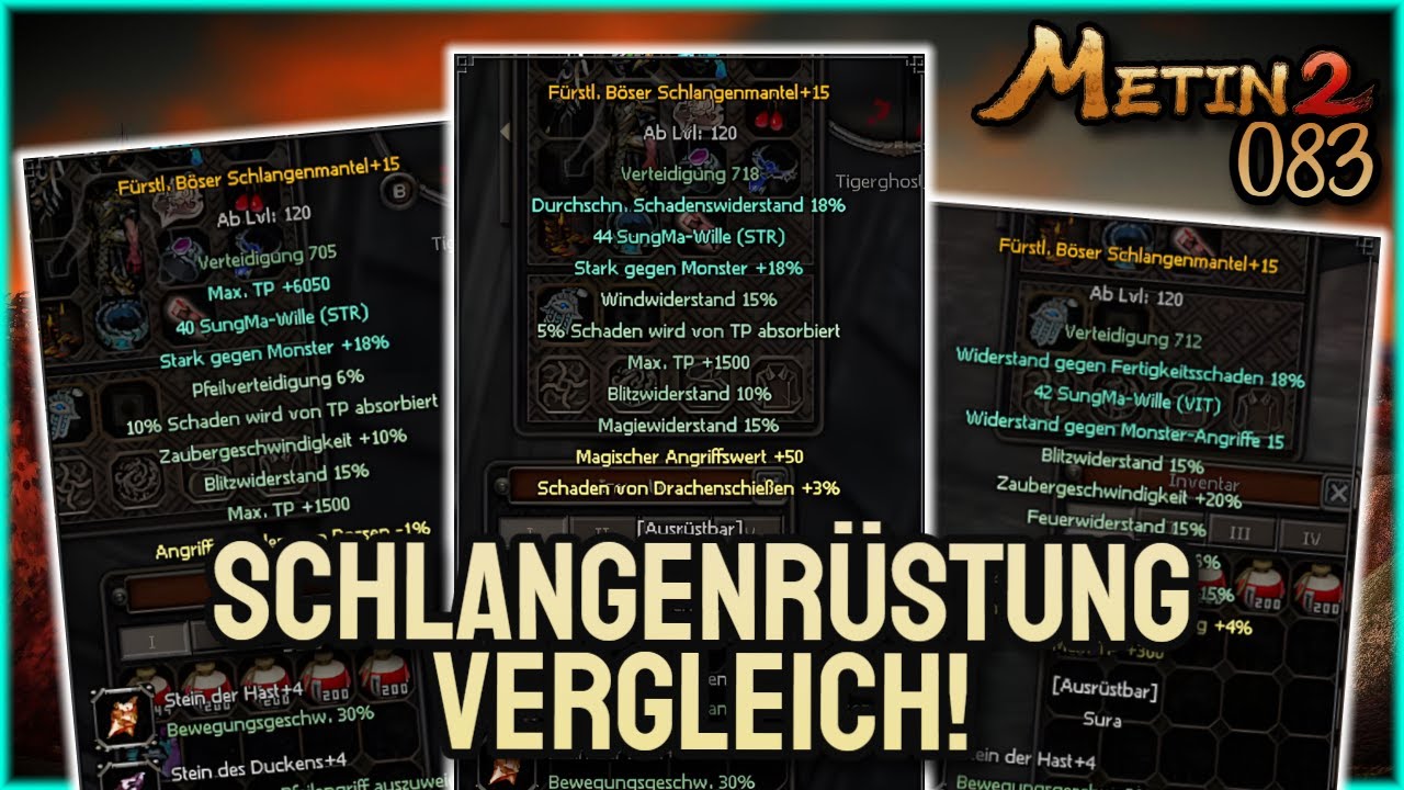 Metin2 DE 🦁 Tigerghost [ #083 ] 🦁 Meine 3 Rüstungen = Der Vergleich!