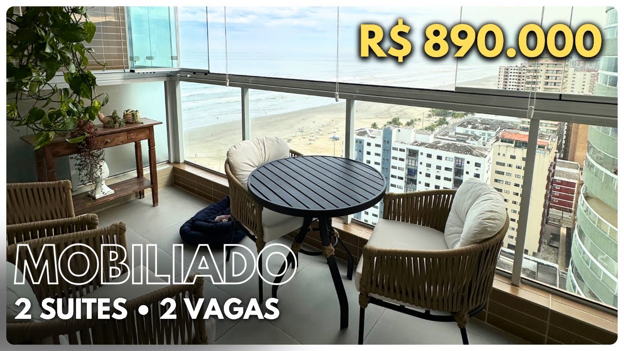 #116  ✅ VENDIDO APARTAMENTO VISTA MAR EM PRAIA GRANDE - 2 SUITES, 2 VAGAS (Aviação)