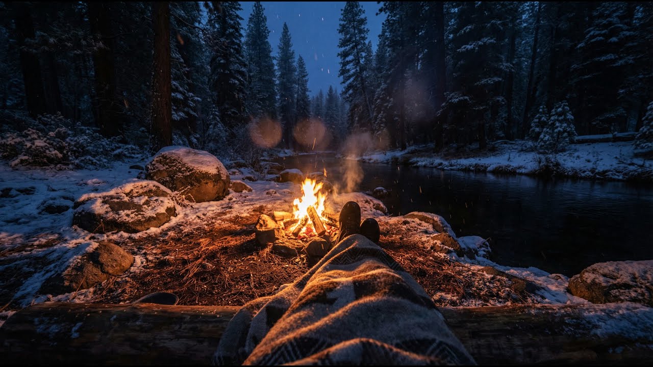 Just Sit Here for a While — Campfire & River Sounds After a Long Day