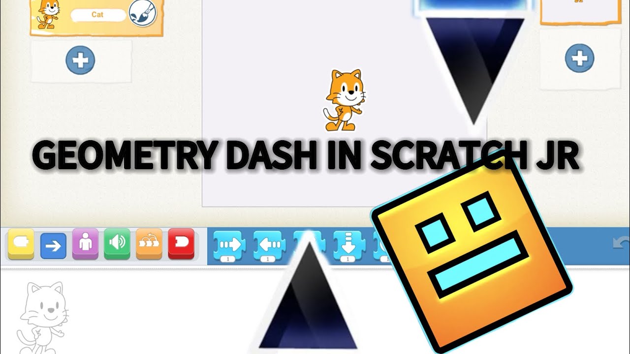 Geometry dash in scratch jr!?