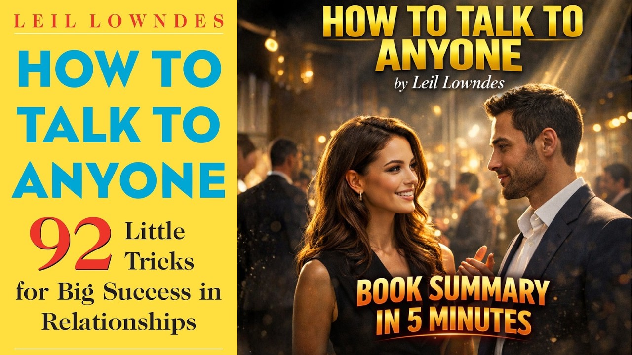 𝐇𝐨𝐰 𝐭𝐨 𝐓𝐚𝐥𝐤 𝐭𝐨 𝐀𝐧𝐲𝐨𝐧𝐞 – 𝐁𝐨𝐨𝐤 𝐒𝐮𝐦𝐦𝐚𝐫𝐲 𝐢𝐧 𝟓 𝐌𝐢𝐧𝐮𝐭𝐞𝐬 | 𝐋𝐞𝐢𝐥 𝐋𝐨𝐰𝐧𝐝𝐞𝐬