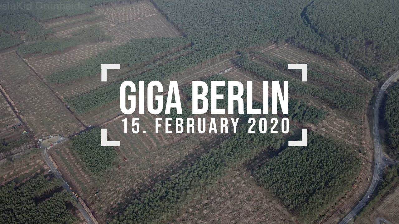 The first changes Tesla Gigafactory 4 -  4K Drone Shots 15. February 2020