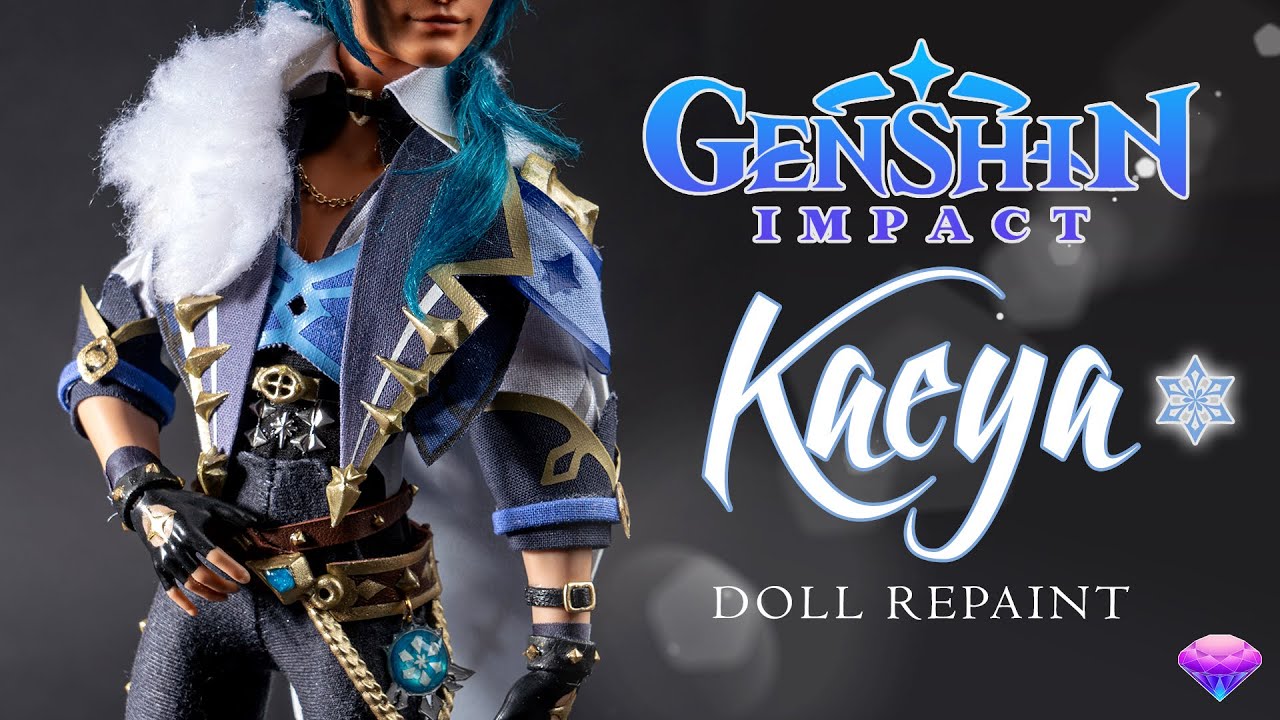 Перекраска куклы Kaeya на заказ - Genshin Impact OOAK - Победитель розыгрыша призов в размере 50 ...