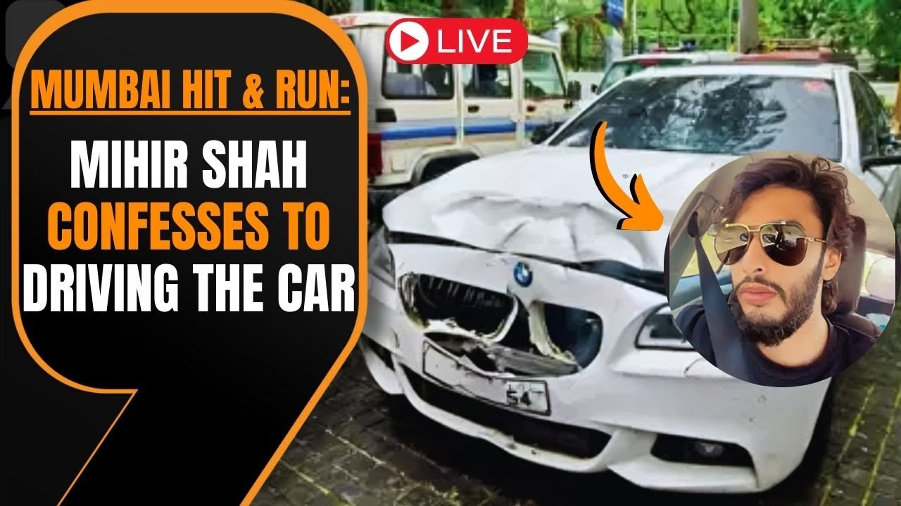 LIVE: Worli Hit and Run Case: Mihir Shah Confesses to Driving the BMW Car | News9