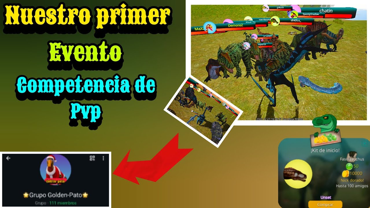 🔴Nuestro primer evento que que convirtió en una masacre😱...(Grupo Golden-Pato)...#goldenpato #dinos