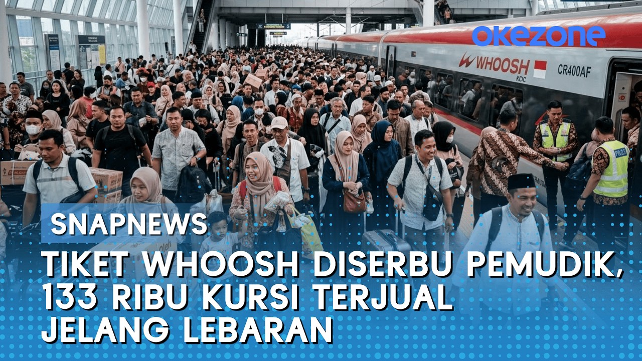 Tiket Whoosh Diserbu Pemudik, 133 Ribu Kursi Terjual Jelang Lebaran | Snapnews