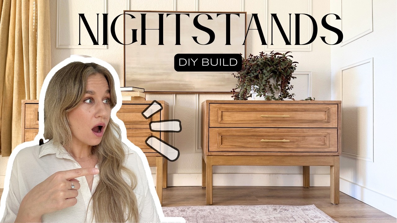 Nightstands built from scratch | Custom DIY build