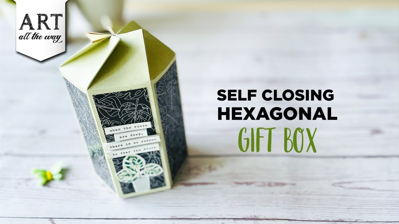 Self Closing Hexagonal Gift box | DIY Gift Box  | Easy diy gift box | Handmade Gift box @VENTUNOART