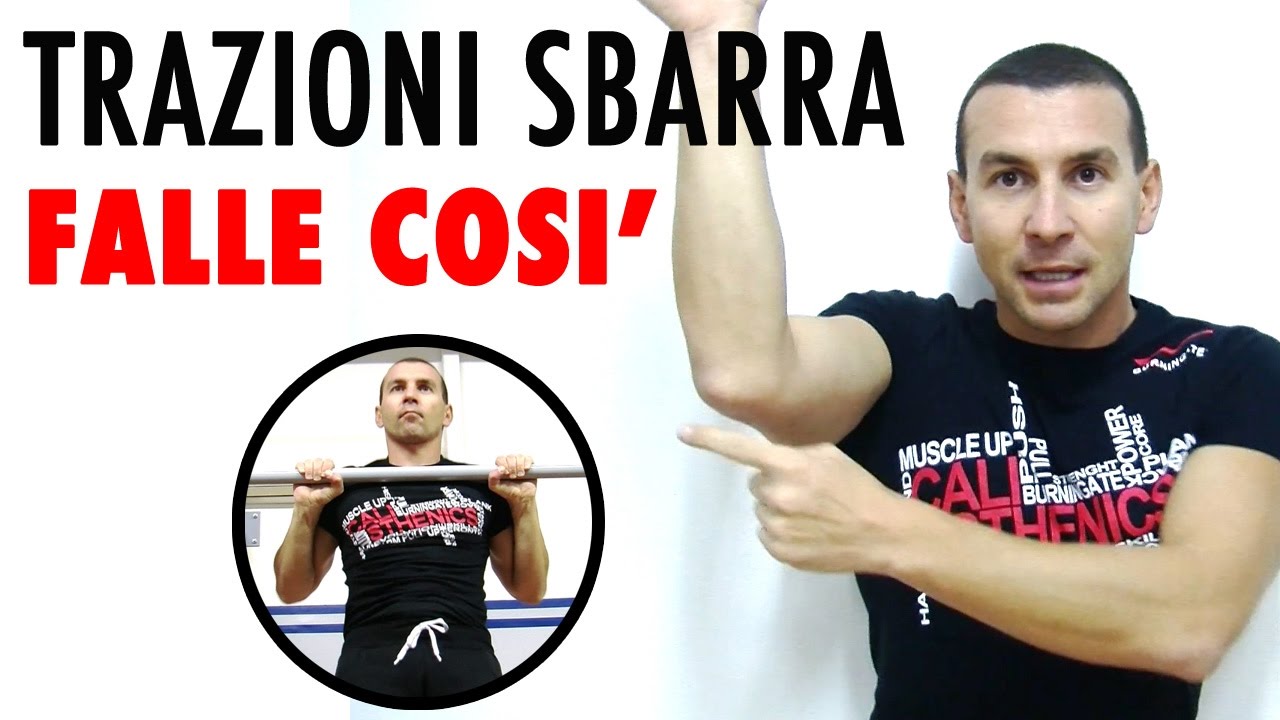 TRAZIONI SBARRA ✅ MANOVRA SALVA-SPALLE ‼️