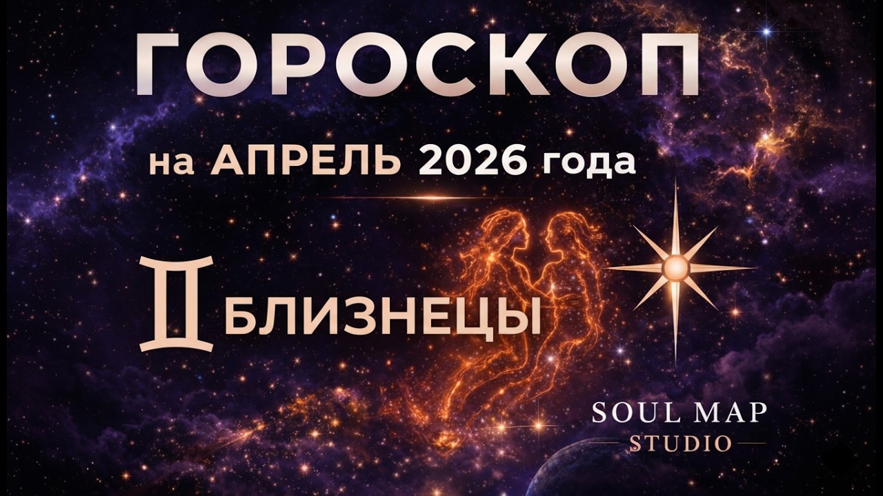 БЛИЗНЕЦЫ гороскоп на АПРЕЛЬ 2026 года от Soul Map Studio. Новые проекты. Начало перемен.