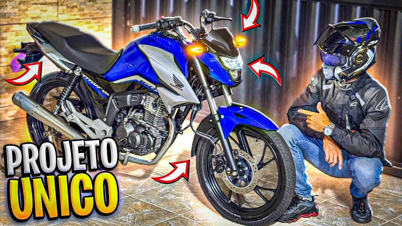 TRANSFORMEI MINHA TITAN 2020 EM UMA MOTO DO ANO QUE VEM TITAN 2027 - PROJETO PRONTO 😍😱