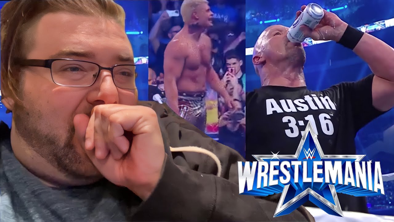 EMOTIONAL GRIM REACTS TO STONE COLD - CODY RHODES Return And MORE Night 1 WRESTLEMANIA!