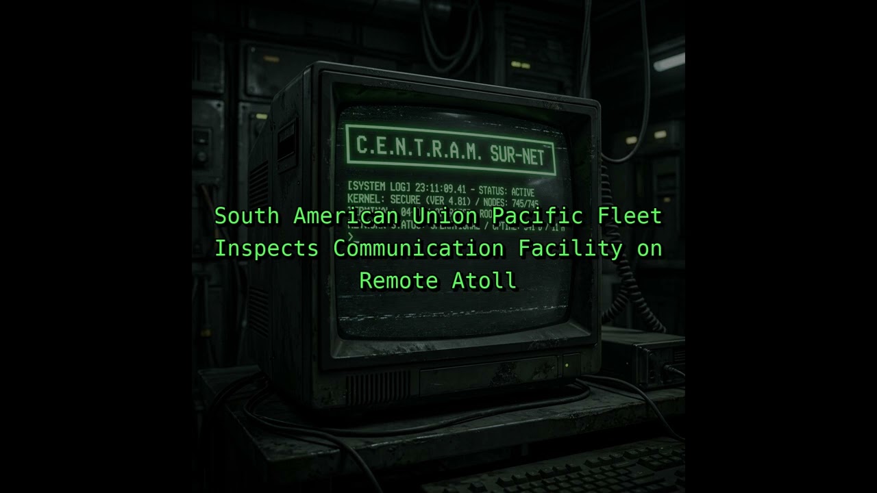 South American Union Pacific Fleet Inspects Communication Facility on Remote Atoll
