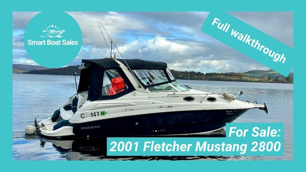 28-ft Sports Cruiser with V8 Power! Fletcher Mustang 2800 Walkthrough 🚤💨