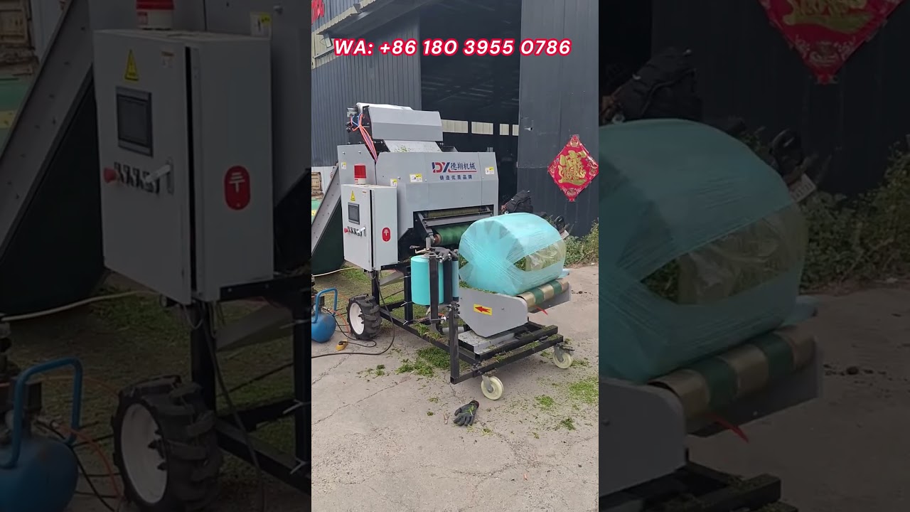 Fully automatic silage baling and wrapping machine, used to store silage for long-term storage