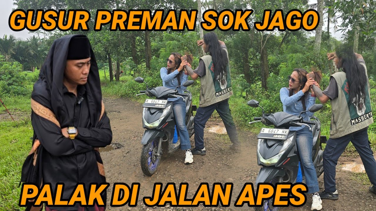 PREMAN JALANAN SOK JAGO NEKAT MALAK DI JALAN RAYA APES KENA BATU NYAH