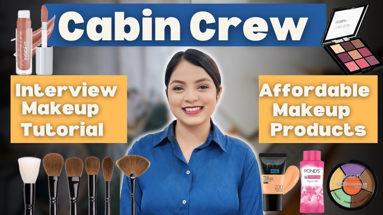 Cabin Crew Interview Makeup | Air Hostess | For Beginners 