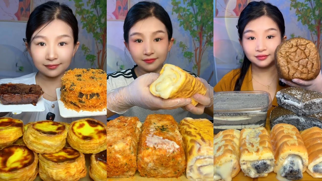 Asmr Challenge Cake 🍰🎂 Dessert 🎂 Chocolate 🍫 Tiramisu cheesecake Mochi #asmr #creamy #lavacake 