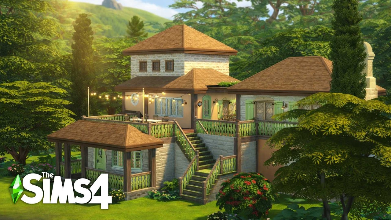 Cottage Hotel in Henford-on-Bagley | The Sims 4 Speed Build