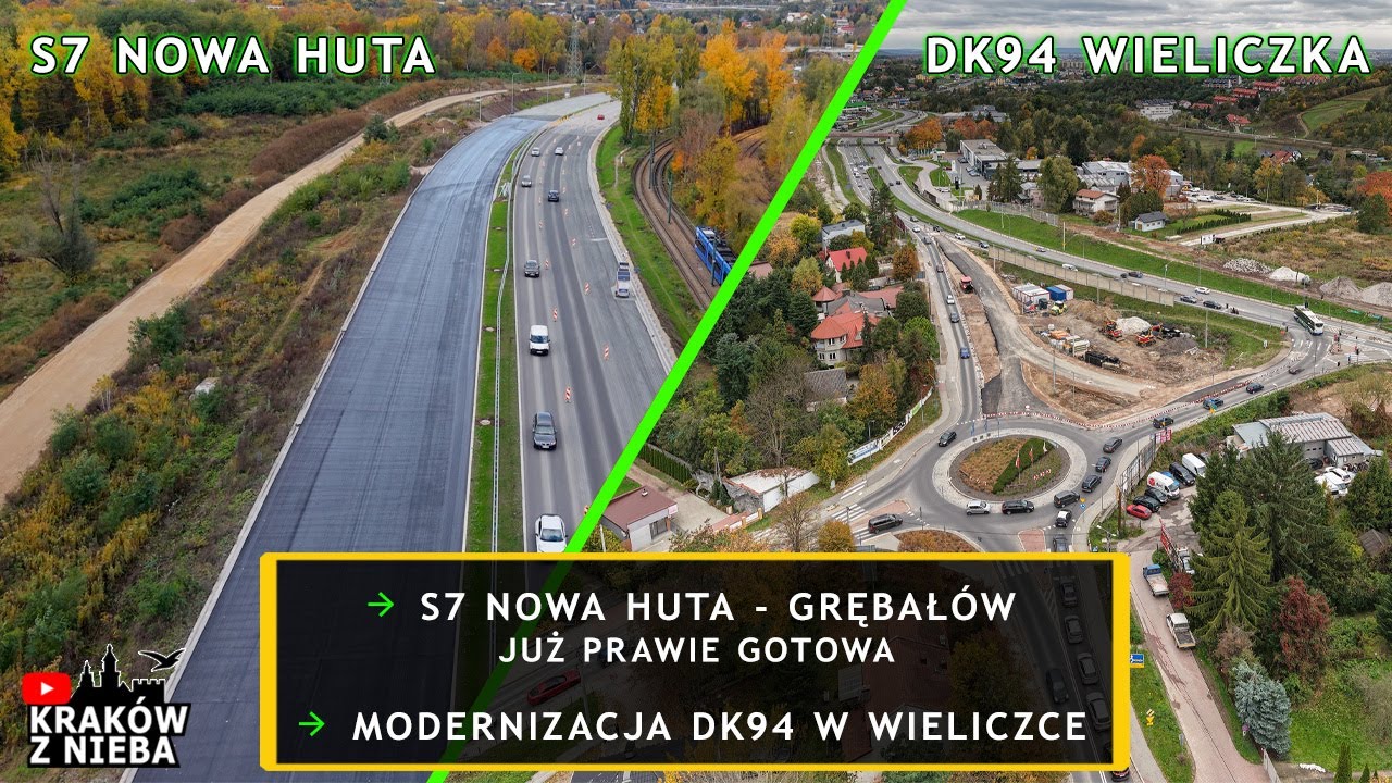 S7 Nowa Huta prawie gotowa  i budowa estakady na DK94 w Wieliczce