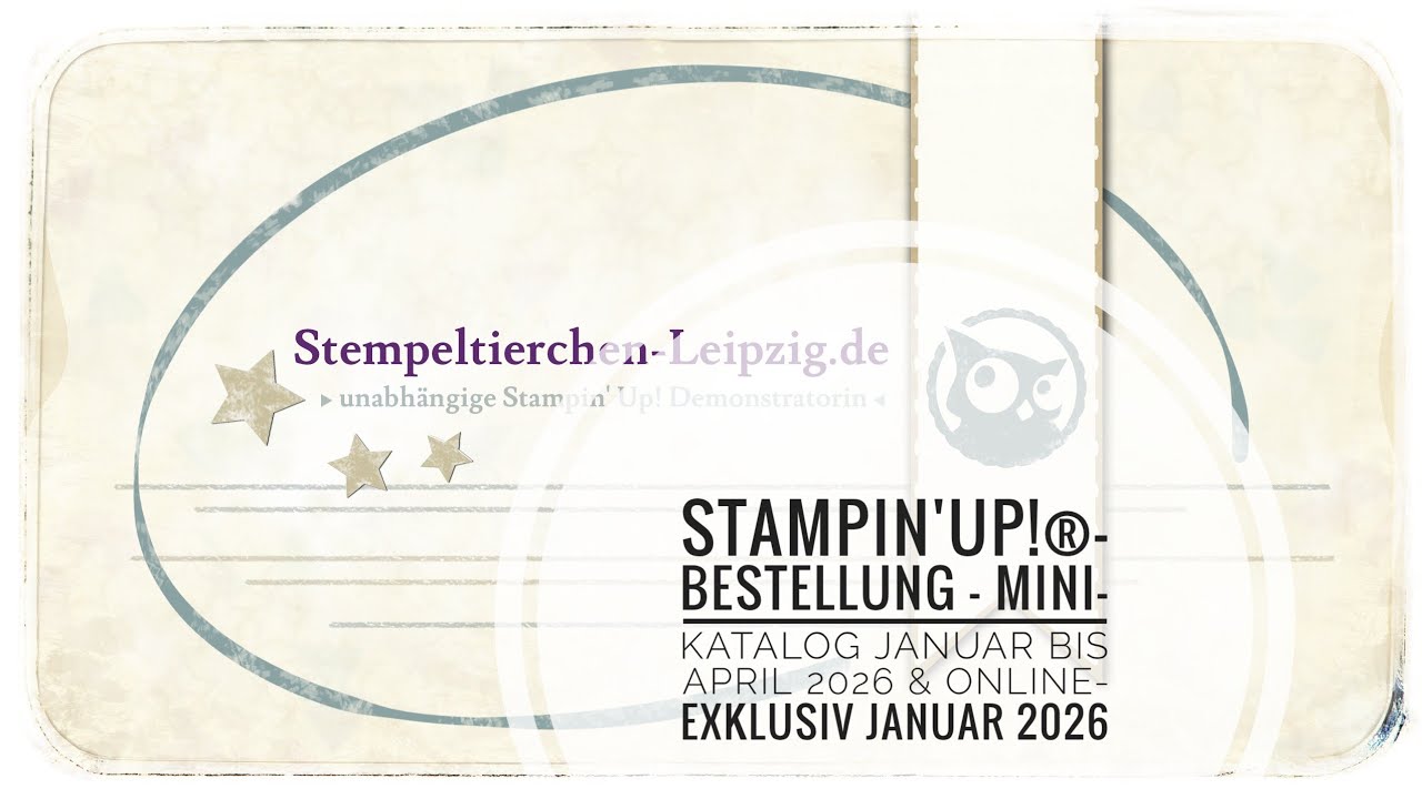 Stampin`Up!® Bestellung - Mini-Katalog Jan-Apr.26 & Online-Exklusiv Jan. 26