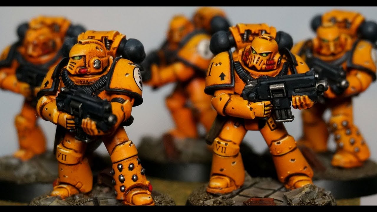 Как покрасить 40k Imperial Fists Space Marines