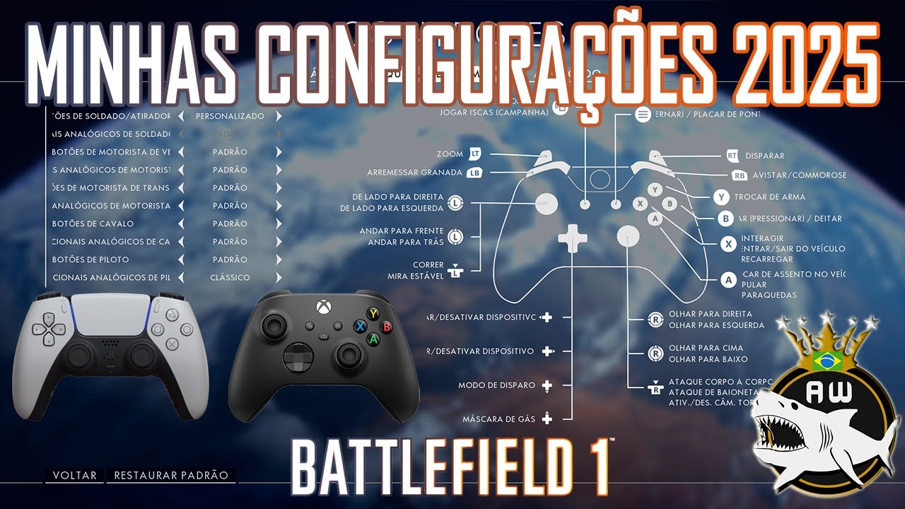 BF1 - MINHAS CONFIGURAÇÕES ATUALIZADAS 2025 - BATTLEFIELD 1 #battlefield1 #bf1 #bf1gameplay