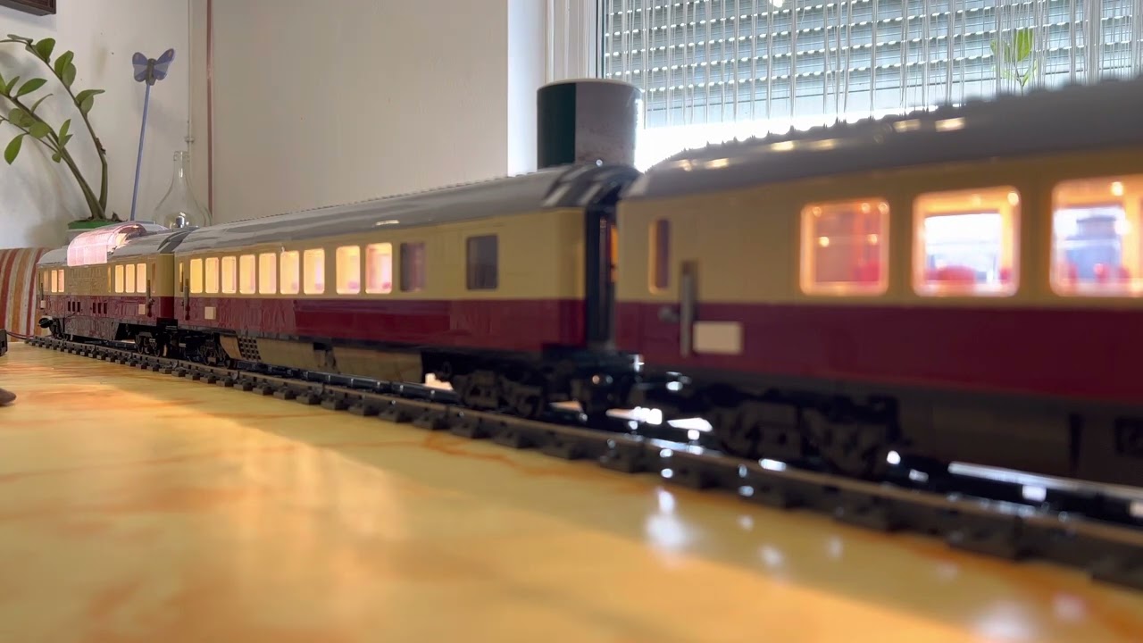 Bluebrixx Rheingold - Beleuchtung der Wagen
