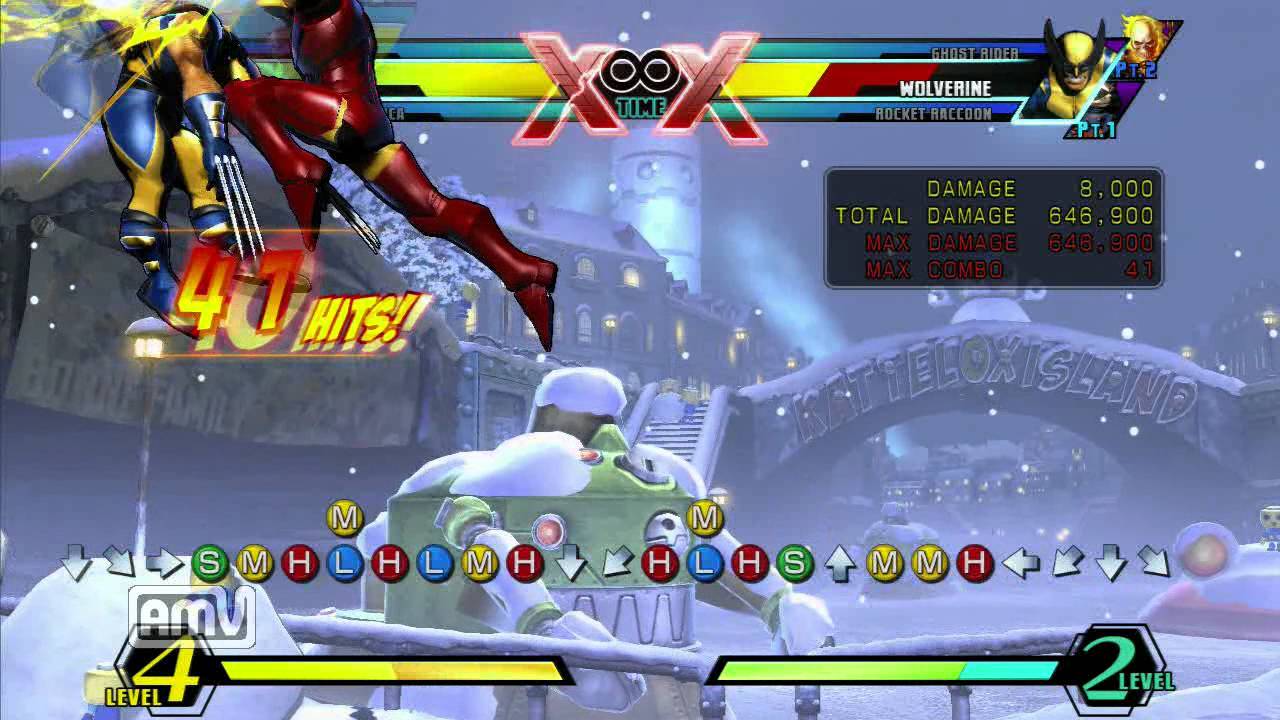 UMVC3 Iron Man TA infinity combo (ALL)
