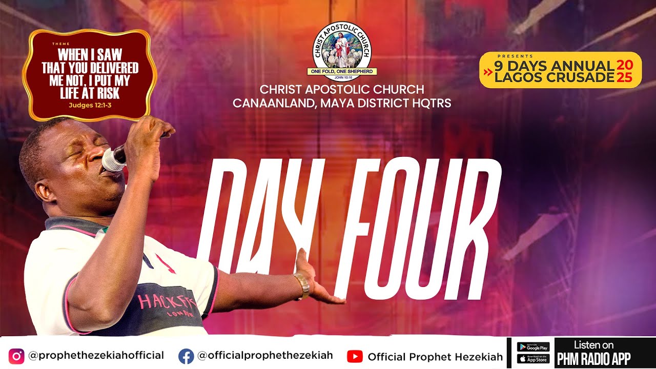 CAC CANAANLAND MAYA | ANNUAL  9DAYS LAGOS CRUSADE | DAY FOUR | Prophet Hezekiah Oladeji Live