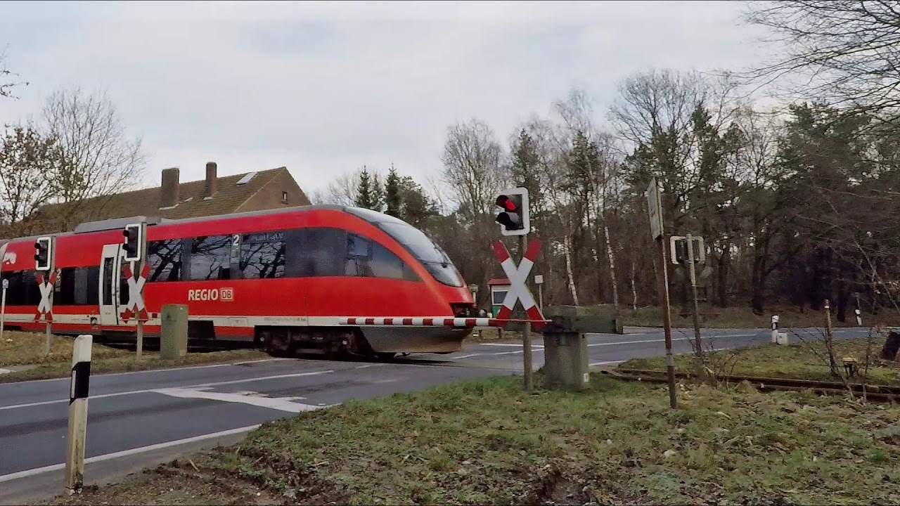 Bahn&uuml;bergang Roruper Strasse Merfeld L600 - Railroad Crossing Merfeld