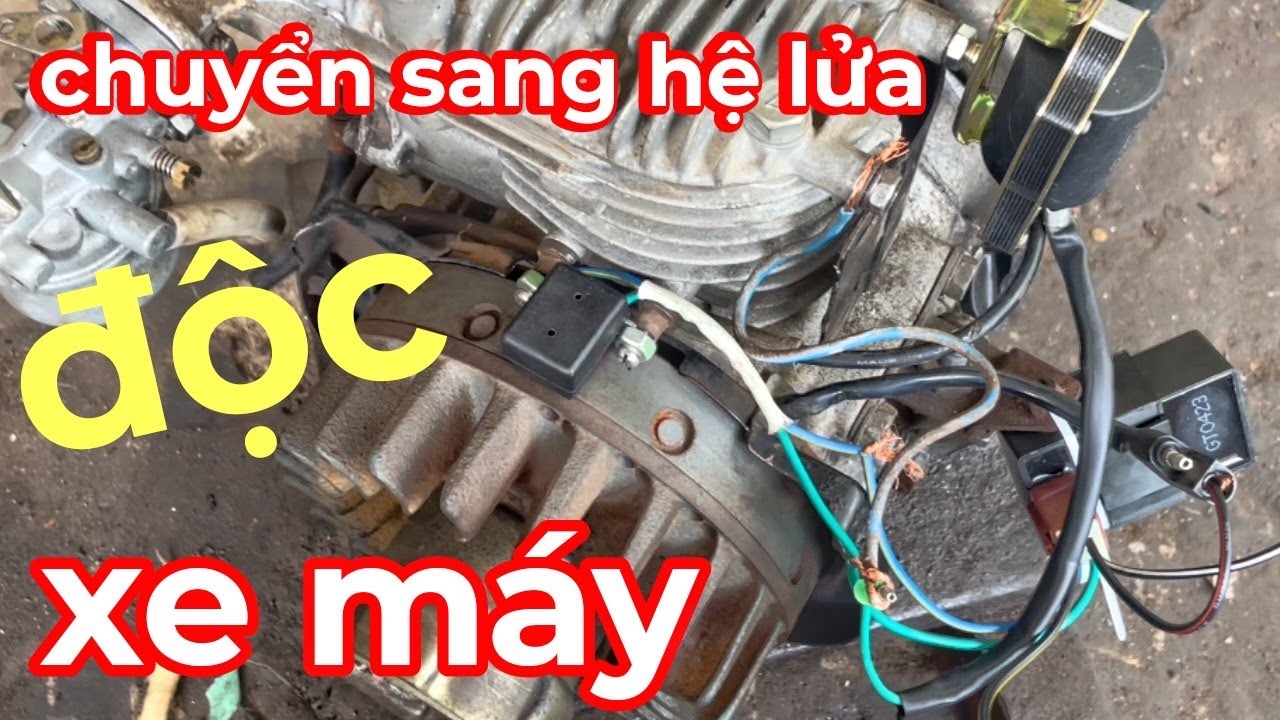 Độc Lạ - Lấy Bộ Lửa Xe Máy Lắp Vào Động Cơ Máy Xăng - Quá Ngon - Nên Xem Cho Biết