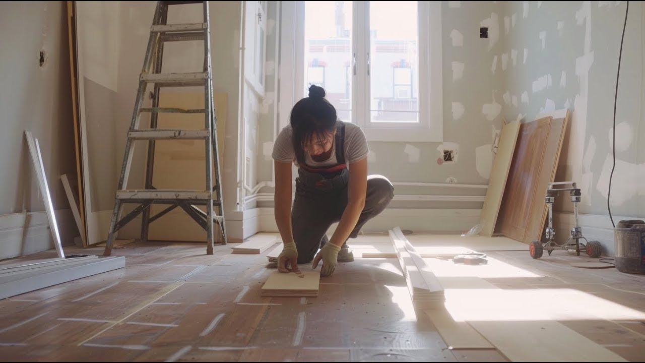 Genius Girl secretly Renovation Mother's Apartment House ~ Cleaning and Makeover Room surprised her