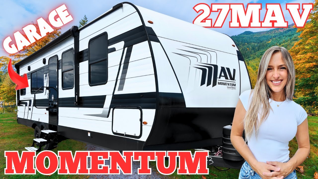 You Won't Believe This GARAGE! Grand Design Momentum 27MAV Toy Hauler is WILD!