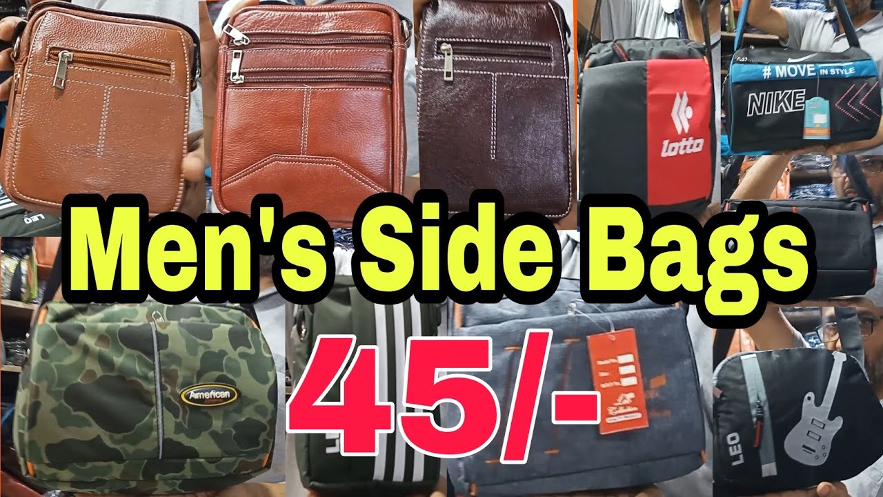 Men's Side Bag Wholesale Shop In Kolkata||Men's Sling Bags,File Bags,Waist Bags||